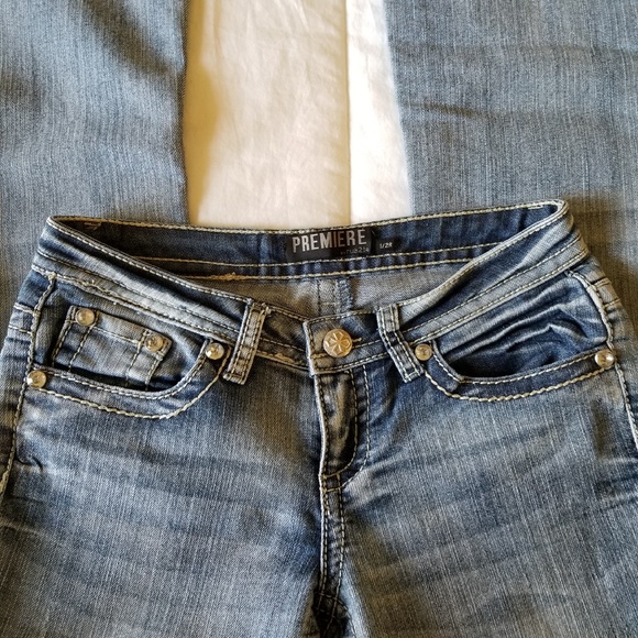 Premiere by Rue21 Embellished Jeans Sz 1/2 - Picture 4 of 8
